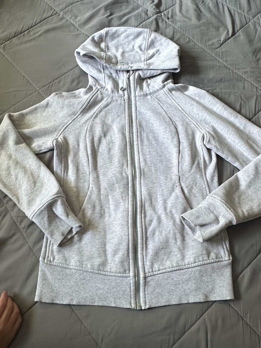 Lululemon Scuba Gray Zip-Up Hoodie